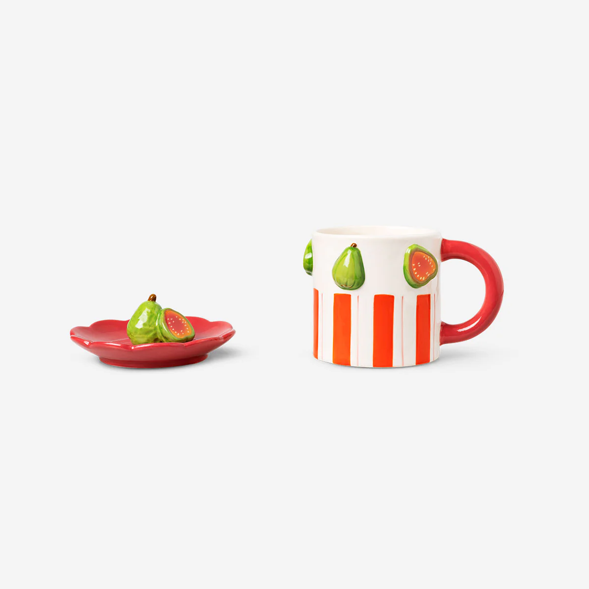 Mug with guavas and snack tray - 400 ml - Image 2