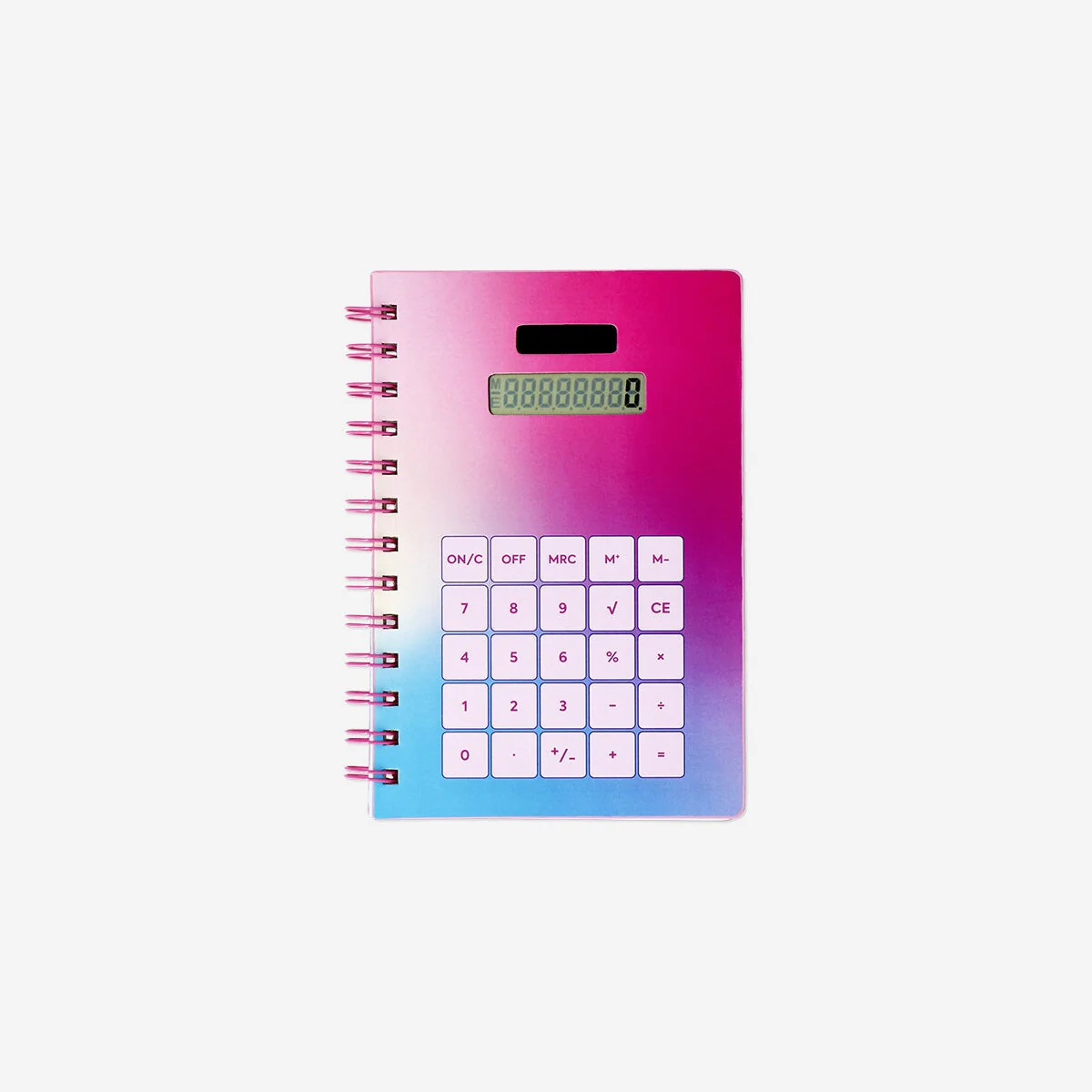 Notebook with calculator