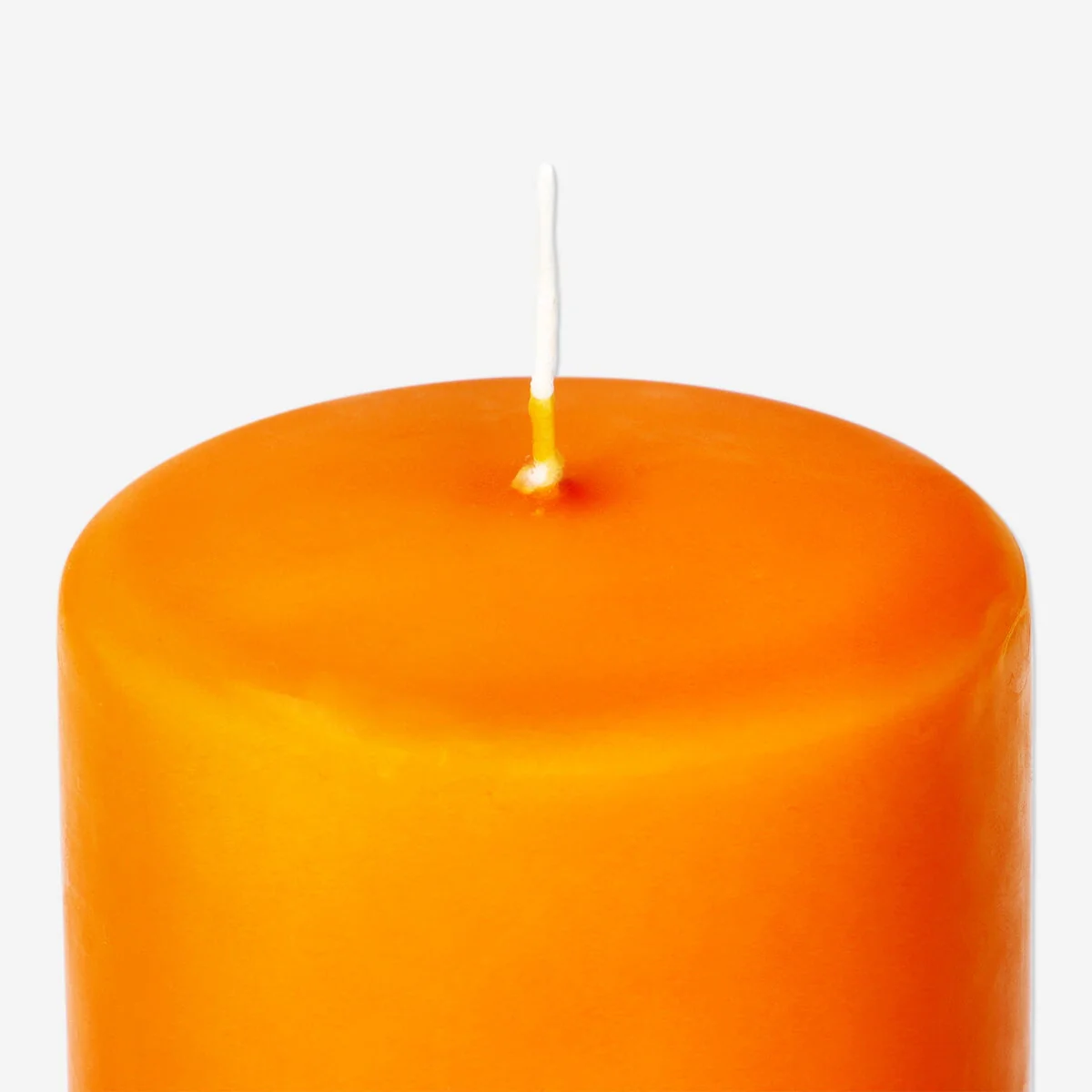 Orange pillar candle - 8 cm - Image 3
