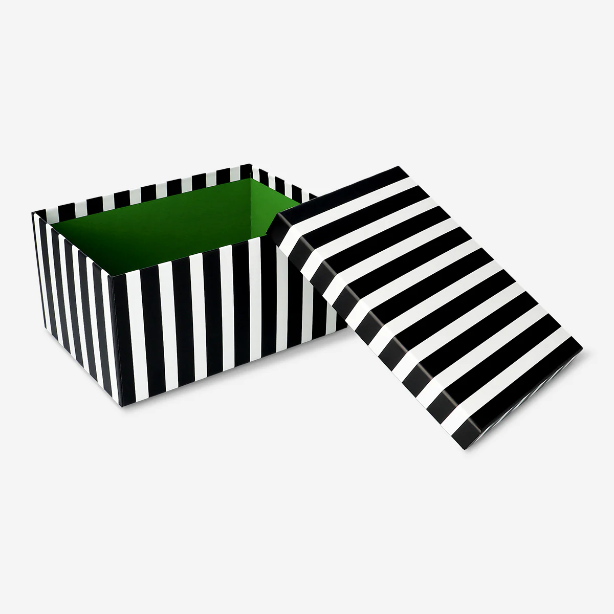 Paper storage box with black stripes - 24 cm - Image 2