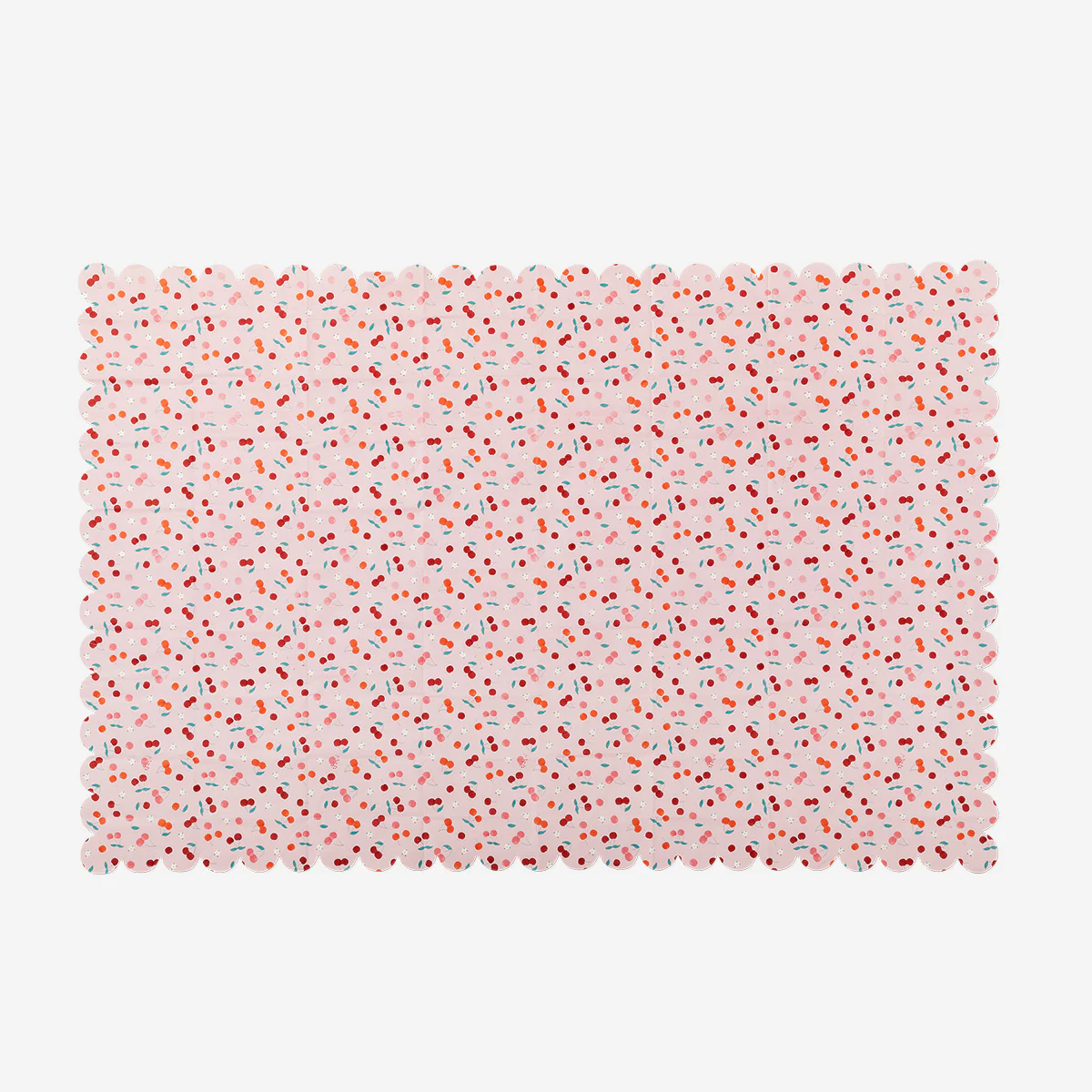 Paper tablecloth with berry print - 180x120 cm - Image 2