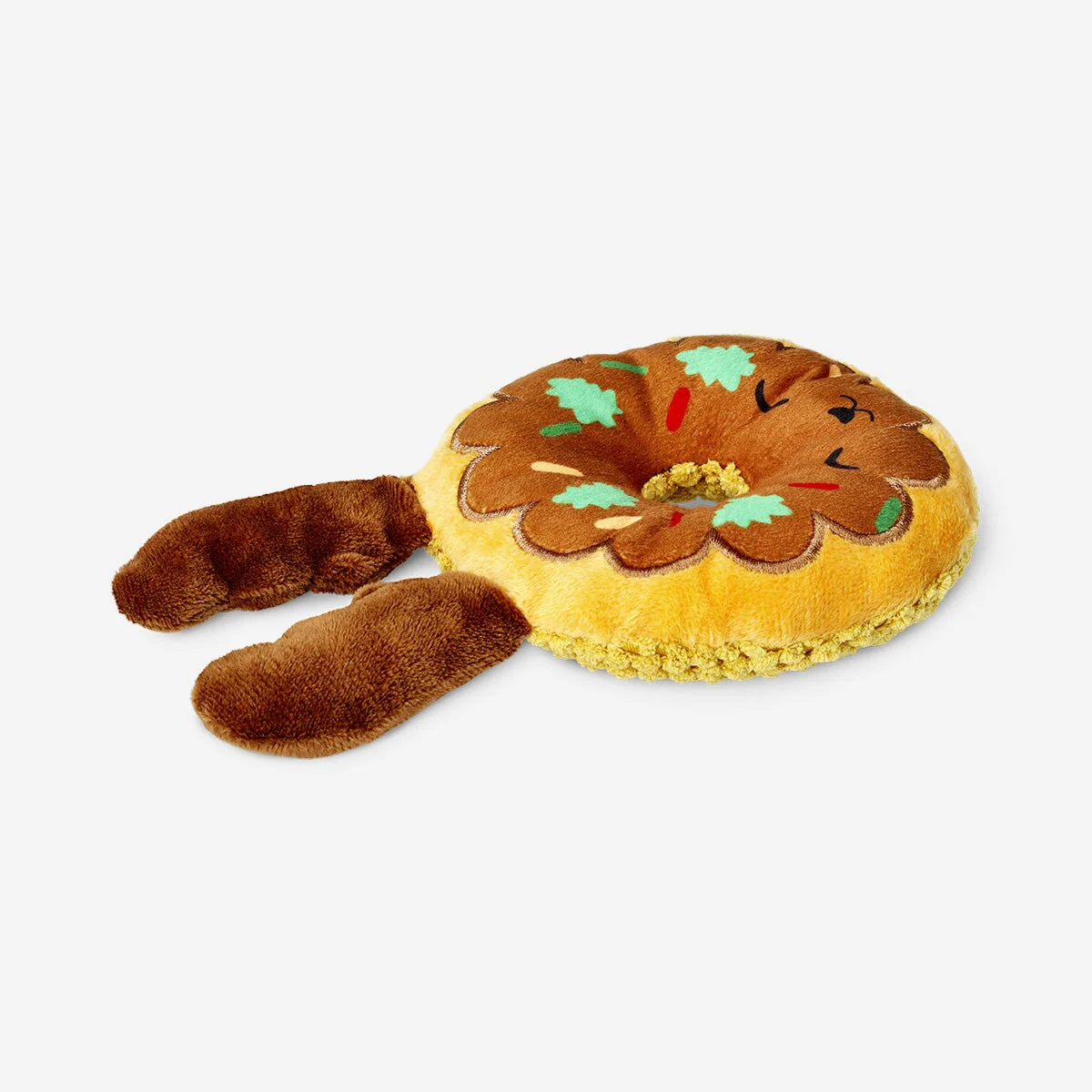Pet toy - Plush reindeer doughnut - Image 2