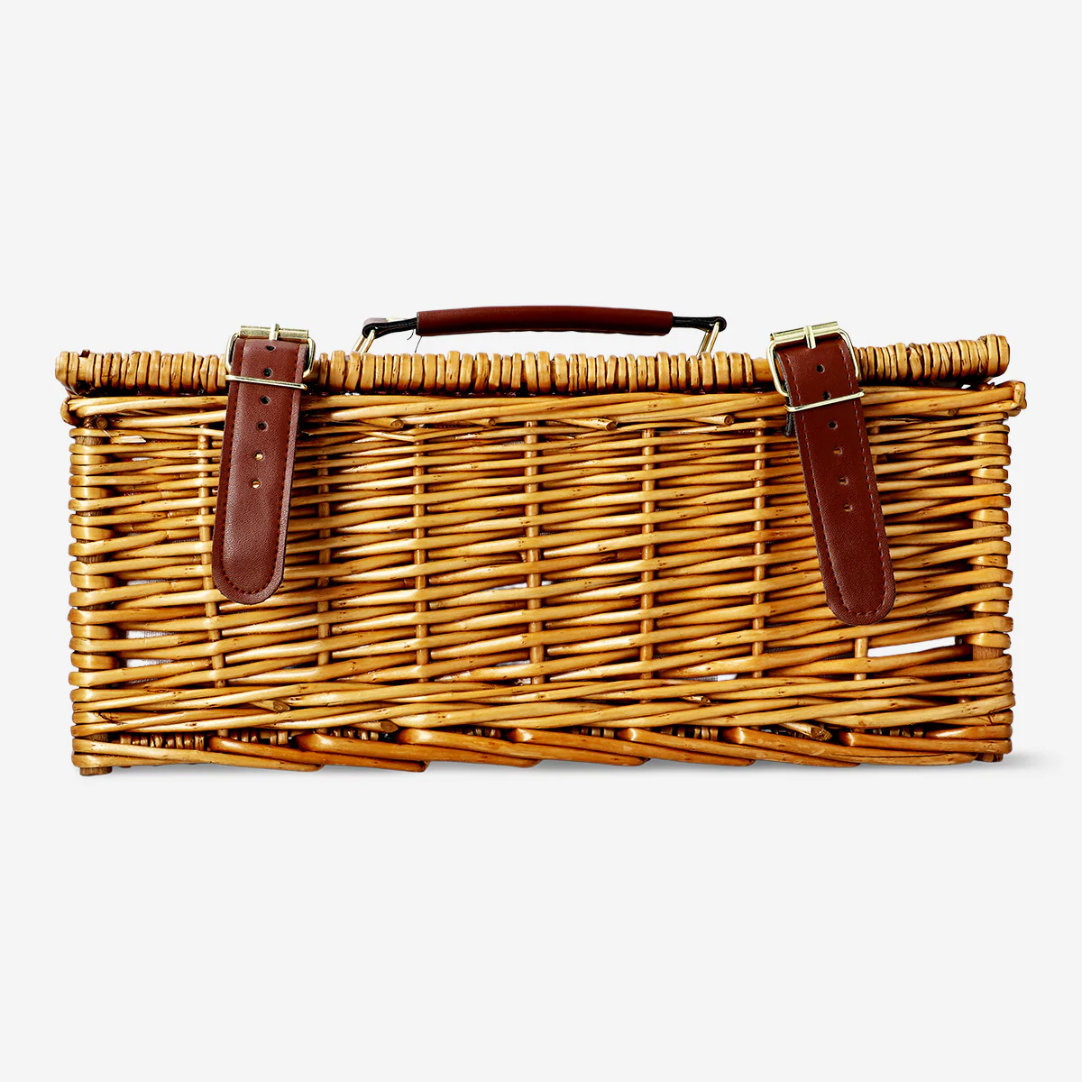 Picnic basket with cutlery and lid - Image 3