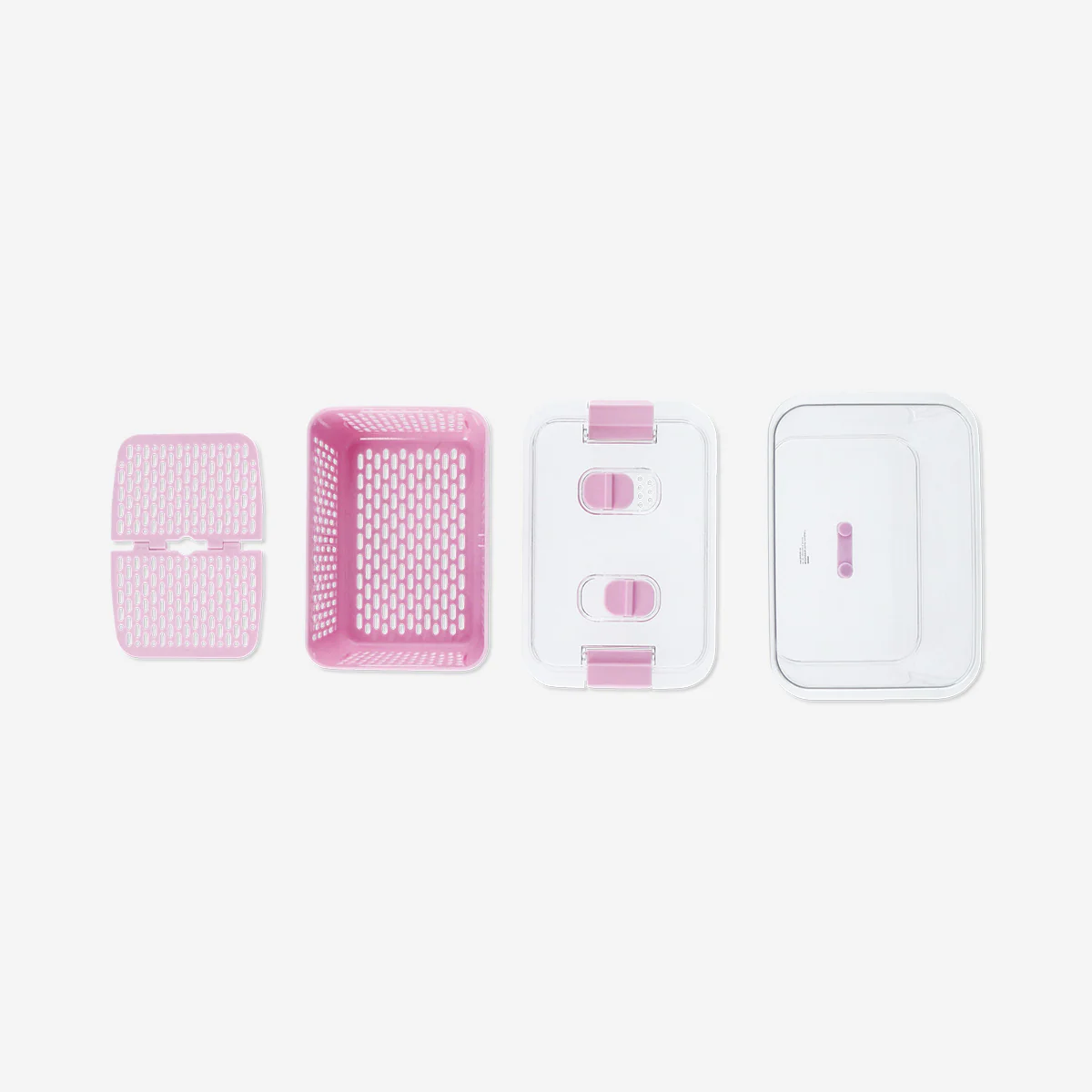 Pink food storage for fridge - 20 cm - Image 3