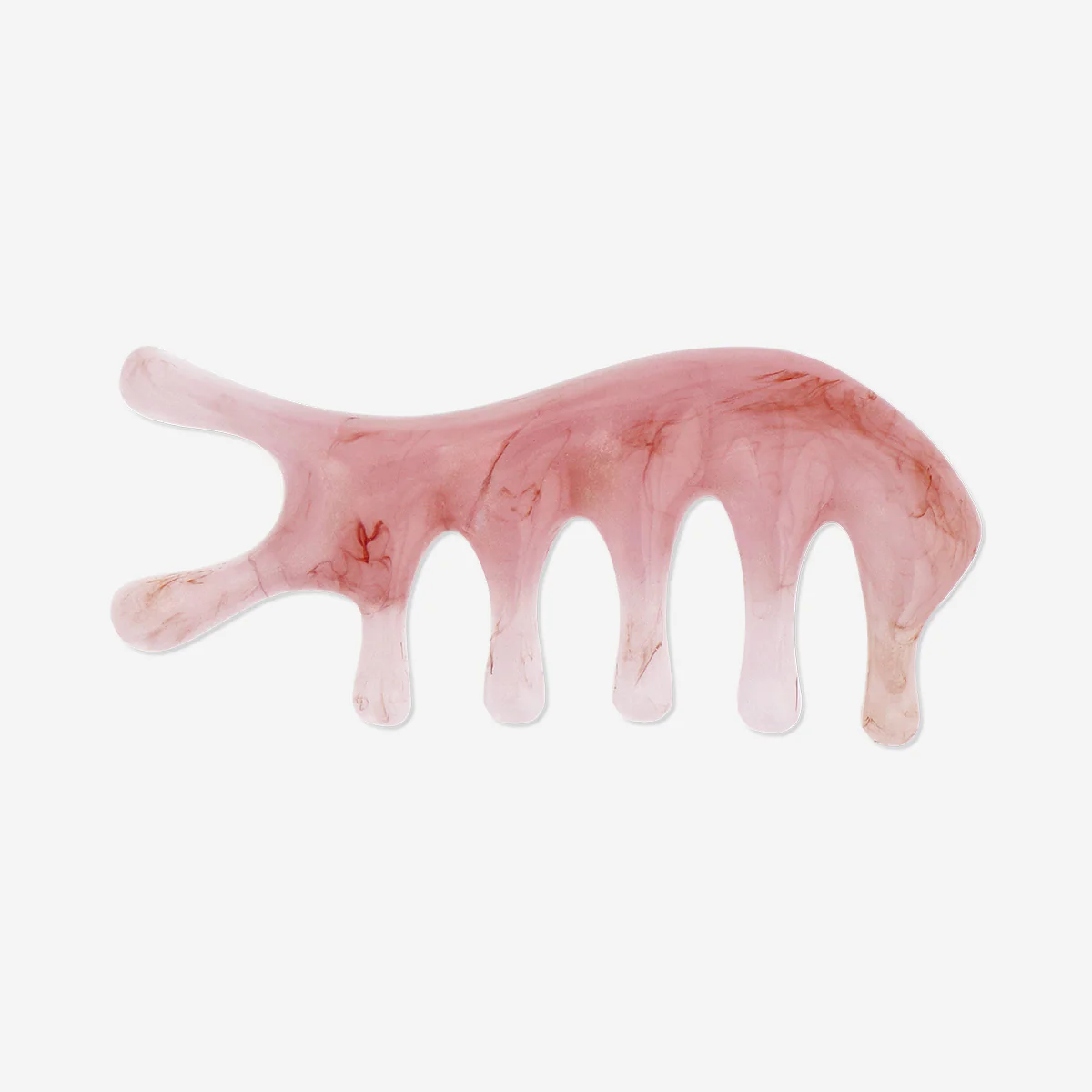 Pink gua sha tool for scalp massages - Image 2