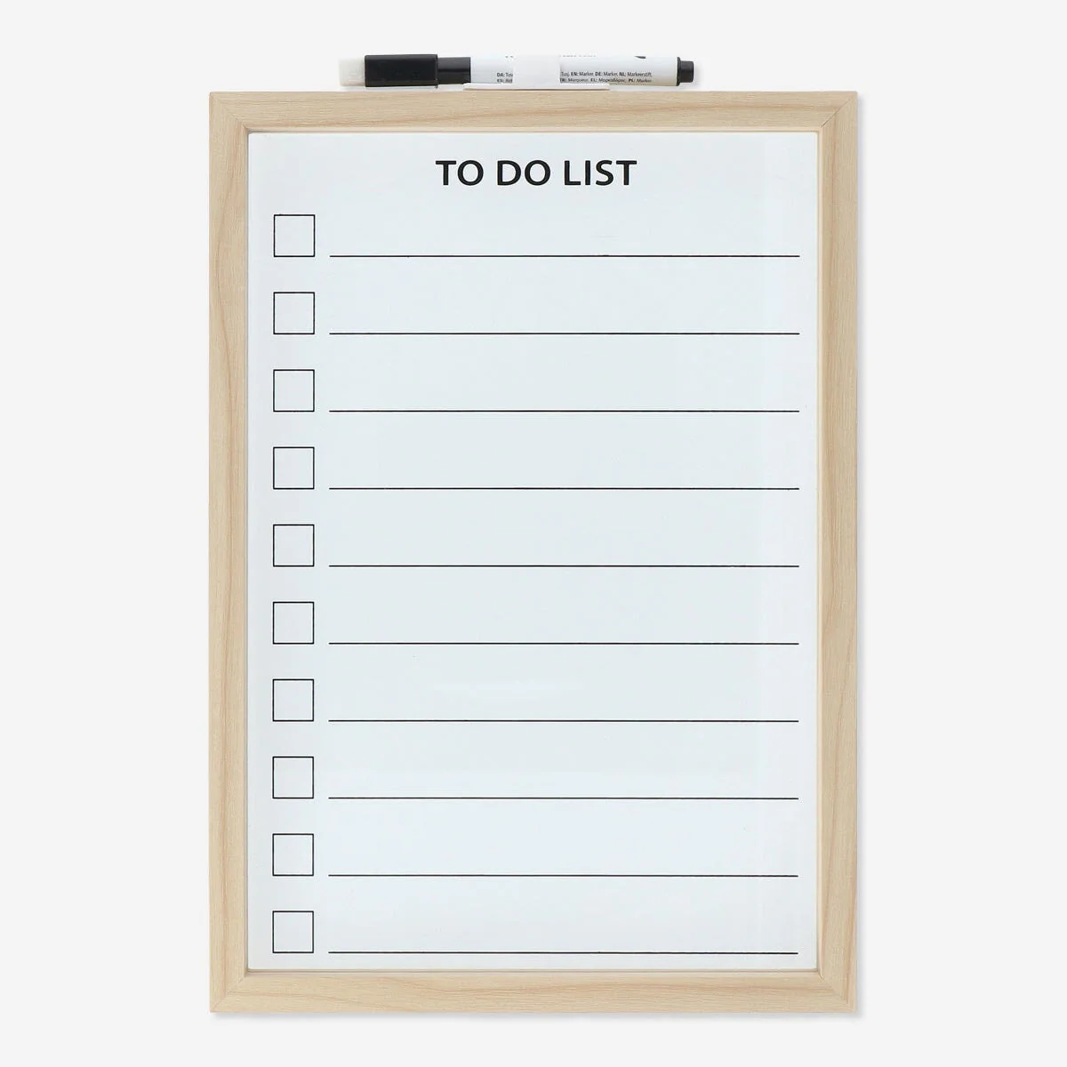 Planner board. With marker