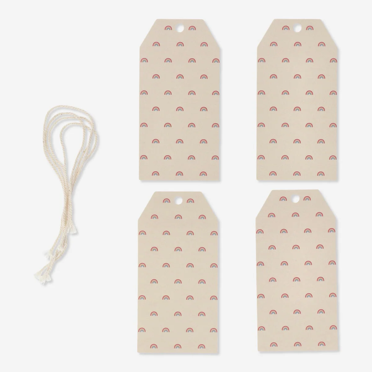 Rainbow gift tags. 4 pcs