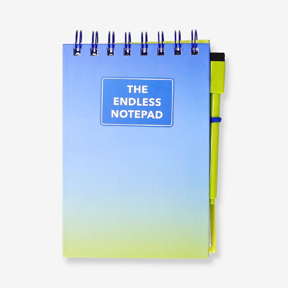 Reusable notebook with erasable marker