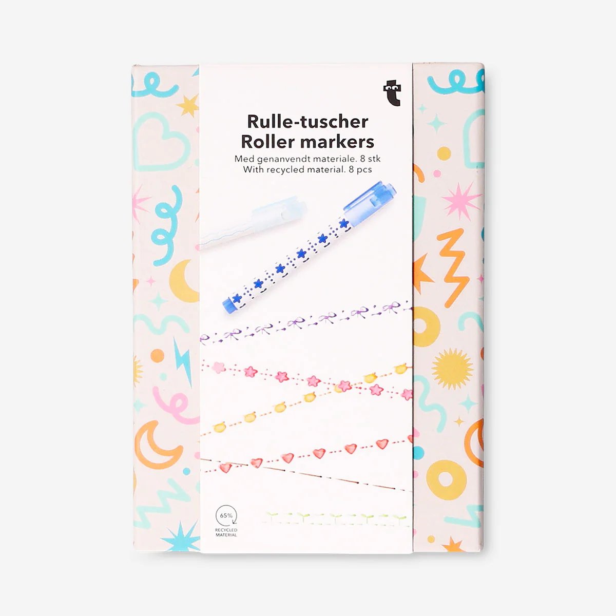 Roller markers - 8 pcs