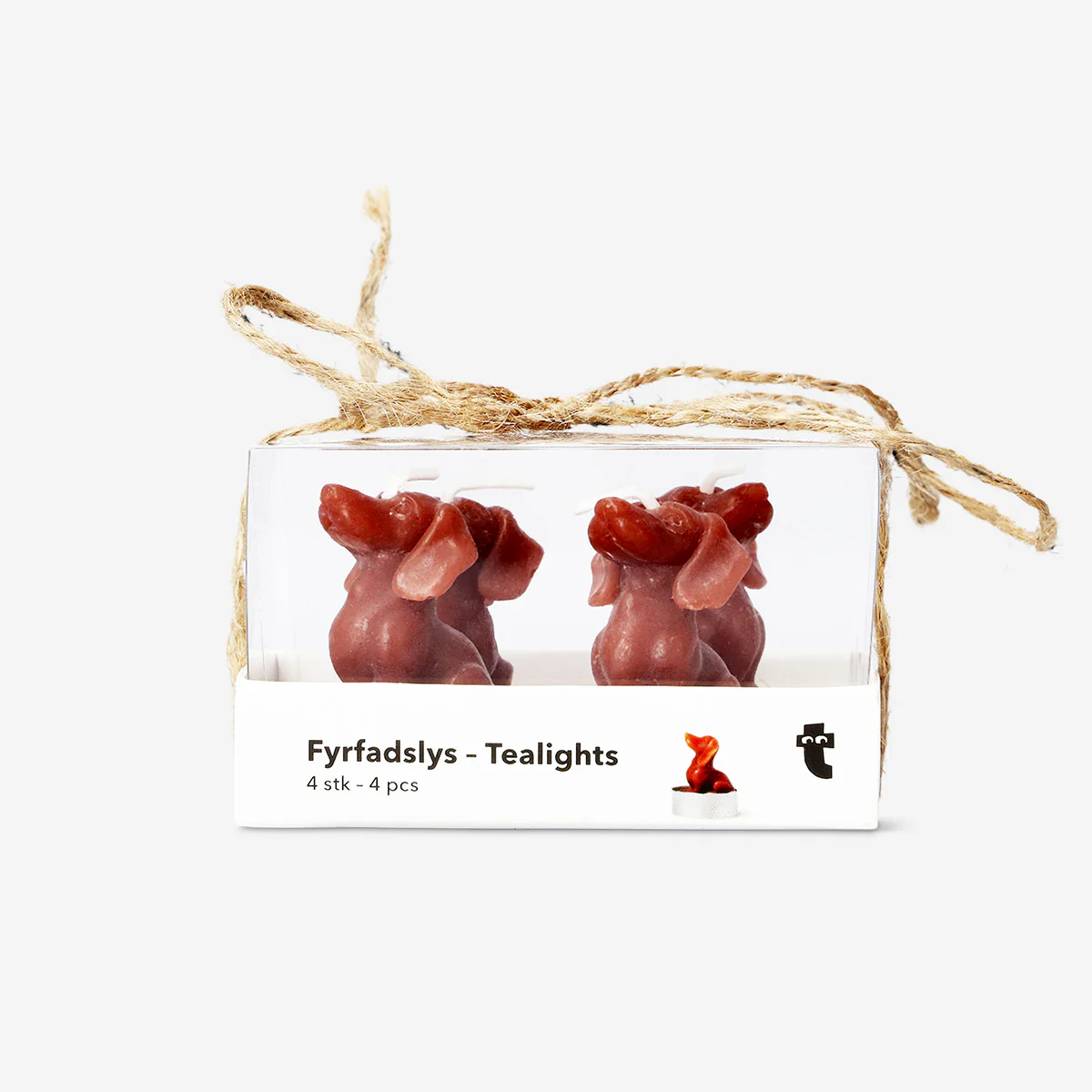 Sausage dog tealights - 4 pcs - Image 3