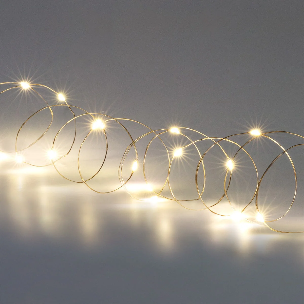 Silver string lights - 220 cm - Image 3