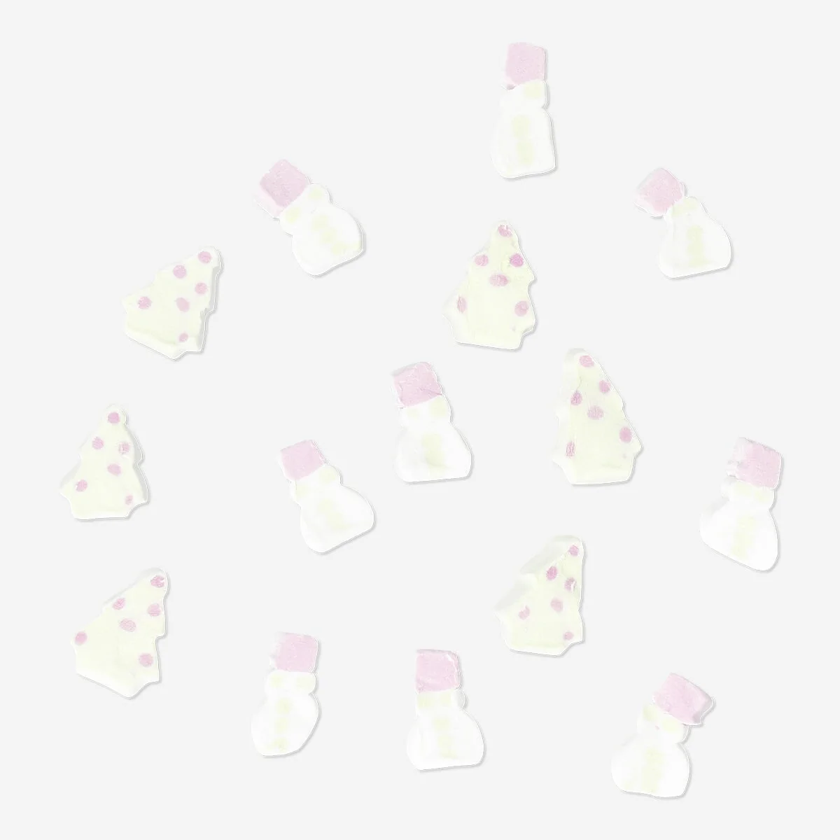 Snowmen and Christmas tree marshmallows - Vanilla flavour - Image 2
