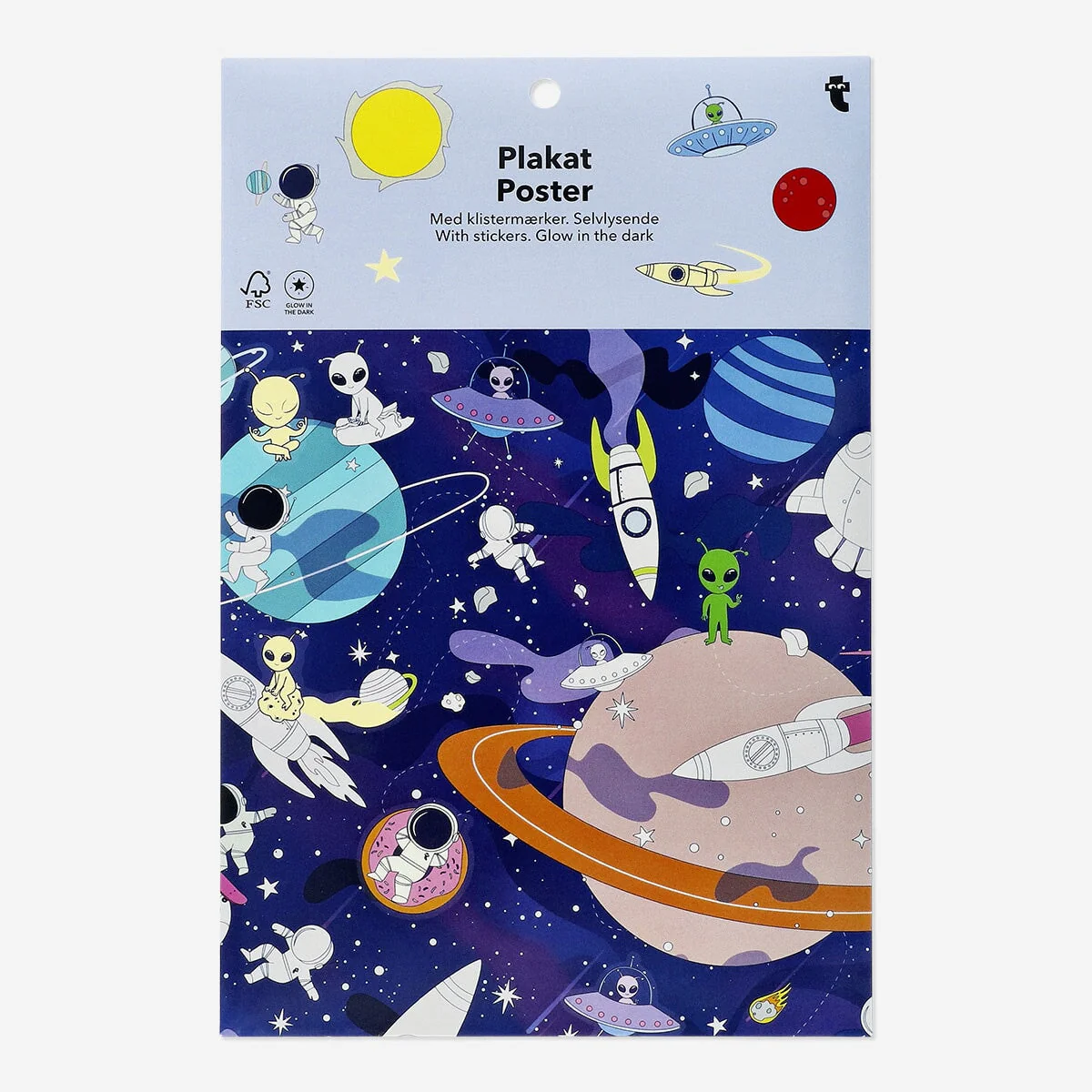 Space poster with stickers. 47 x 65 cm - Image 2