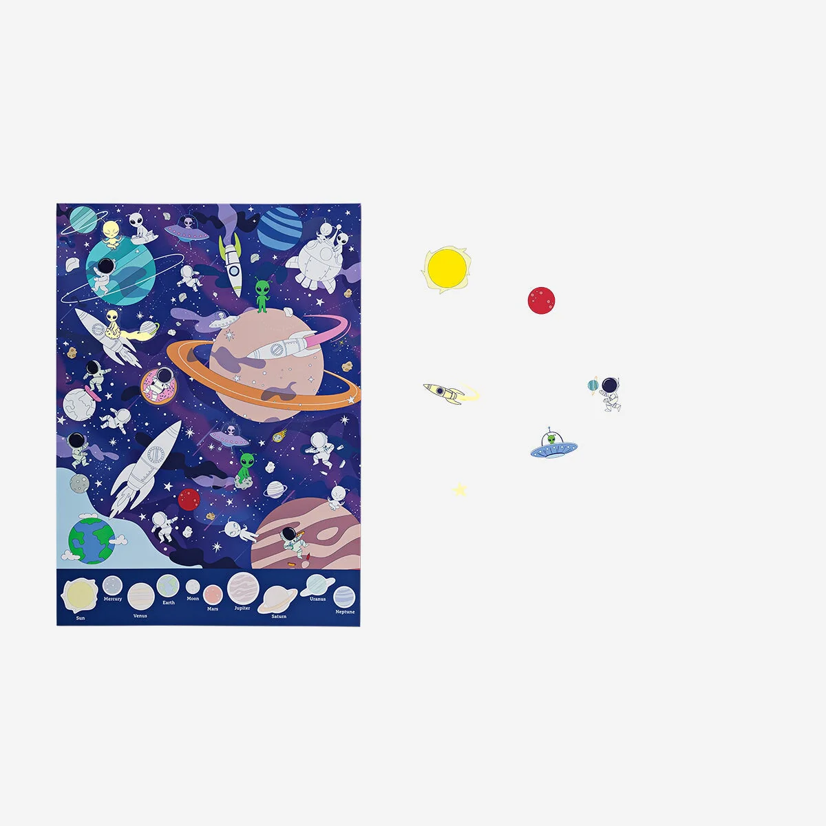 Space poster with stickers. 47 x 65 cm - Image 3
