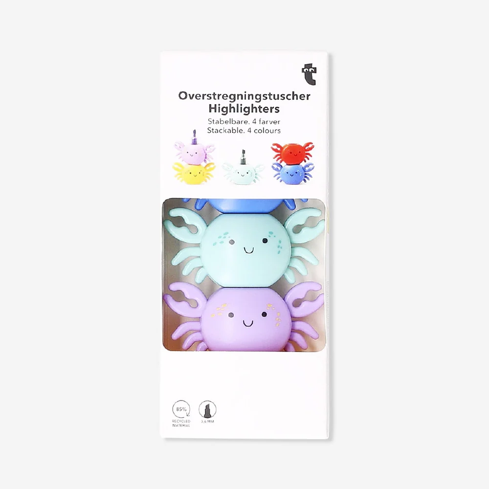 Stackable crab highlighters - 4 pcs - Image 3