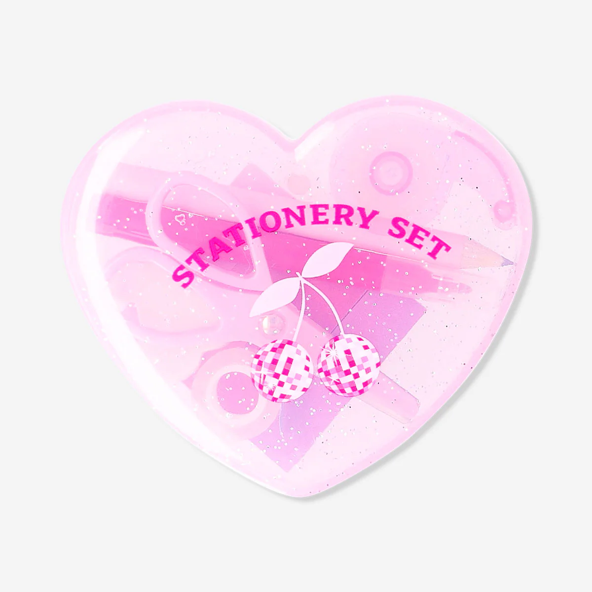 Stationery kit in heart shaped box - Image 2