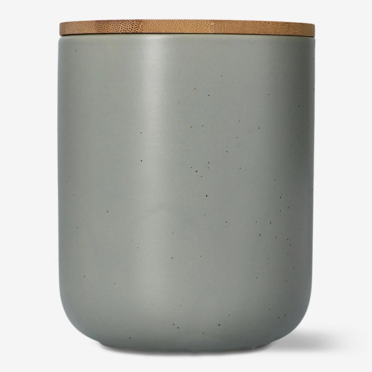 Grey stoneware storage jar - 13 cm - Image 2