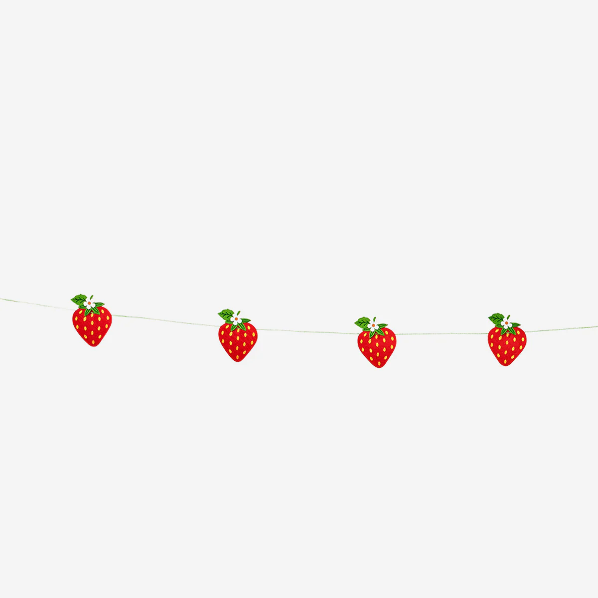 Strawberry felt garland - 300 cm - Image 2