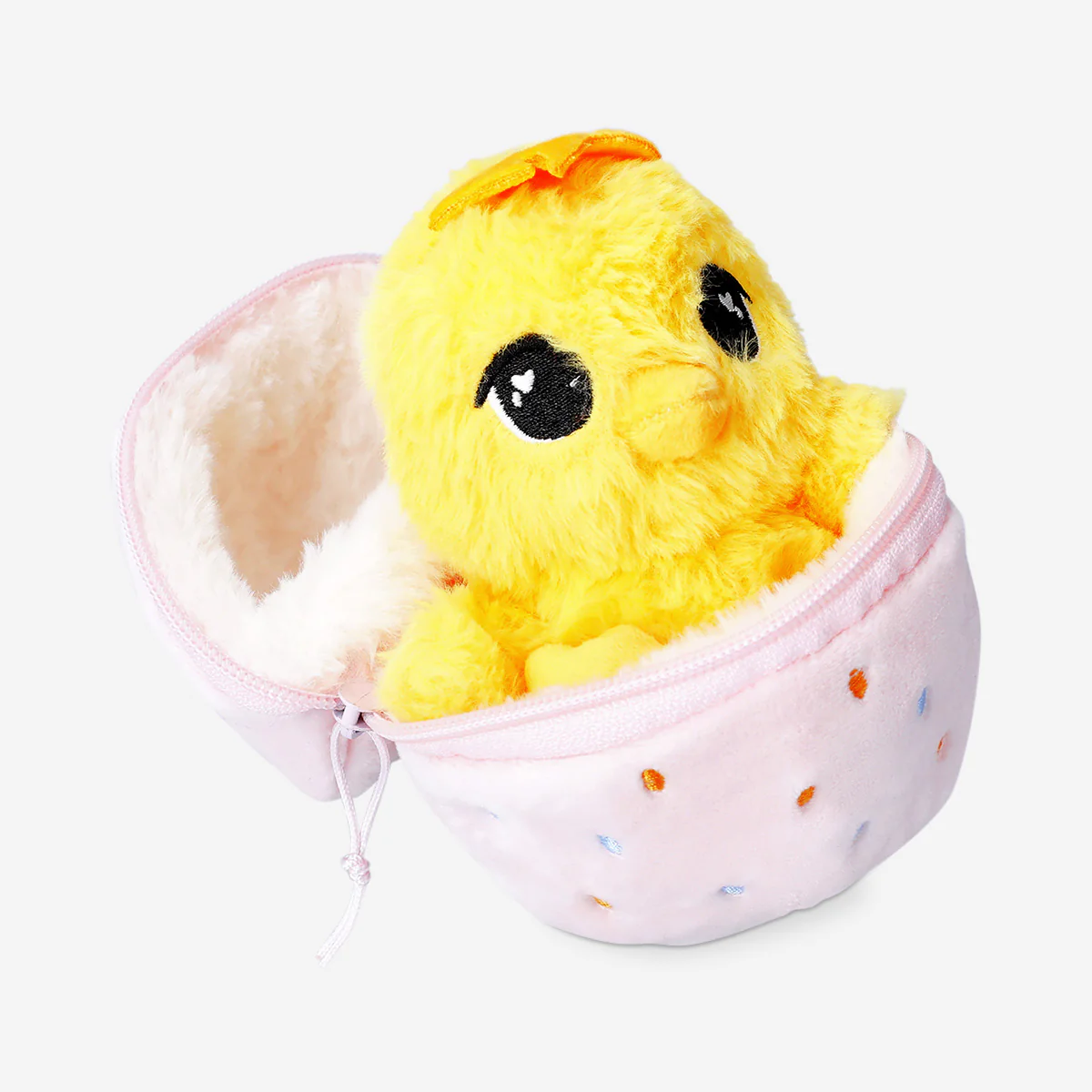 Plush chicken in pink Easter egg - Image 2