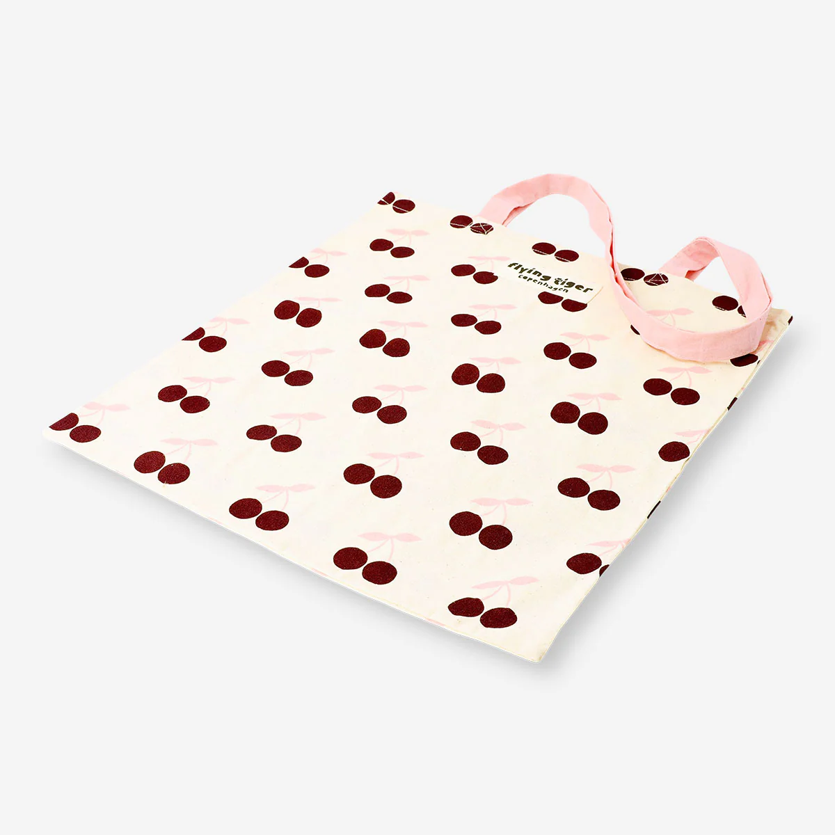 Tote bag - Pink and red cherries - Image 3