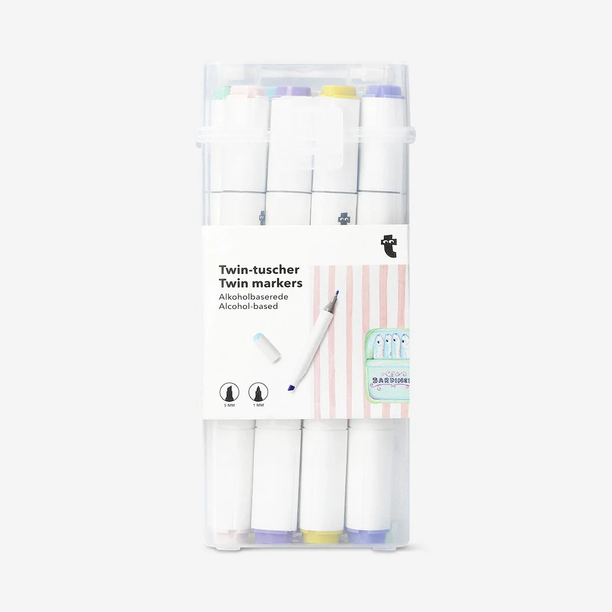 Twin markers pastel shades - 12 pcs - Image 3