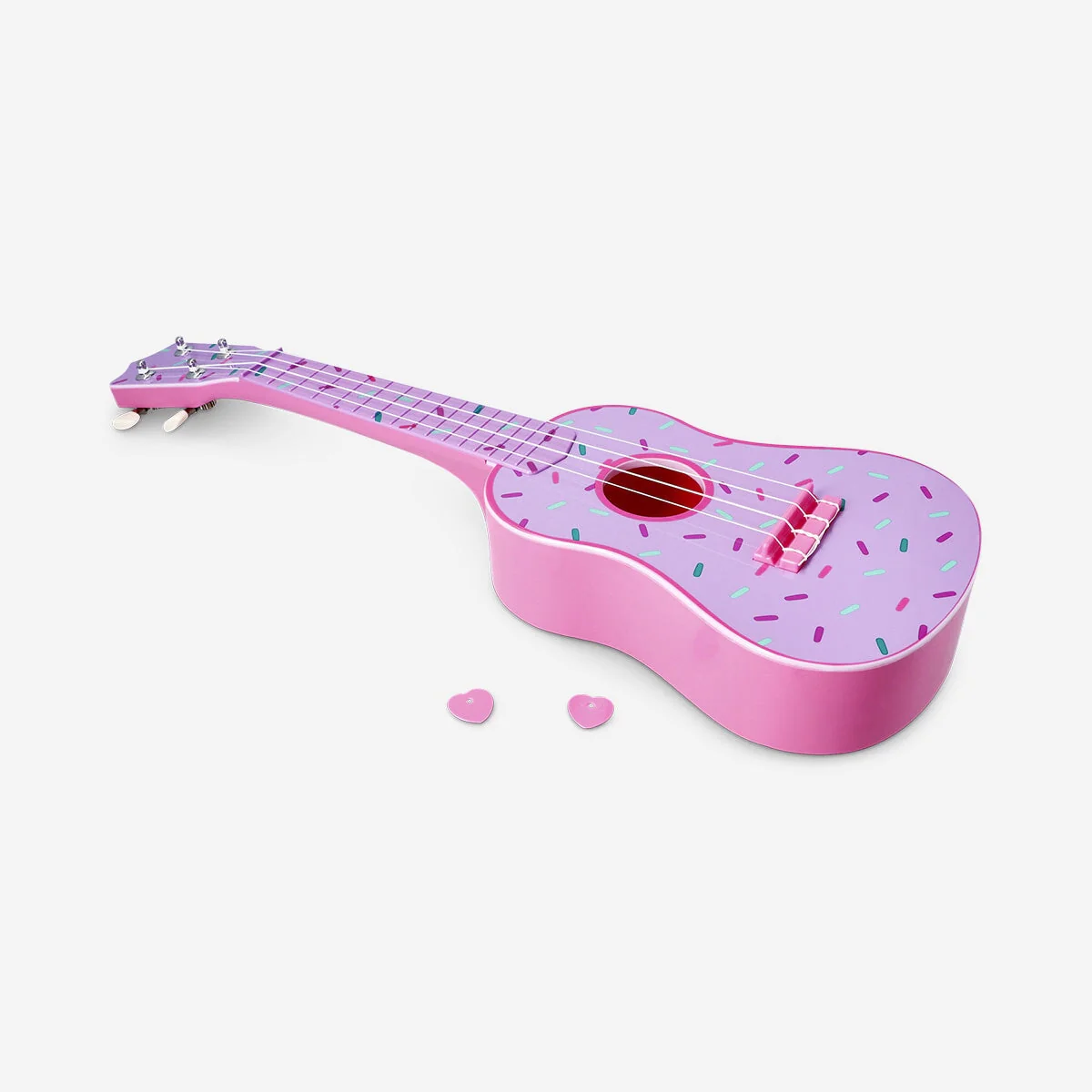 Ukulele with doughnut print - Image 2