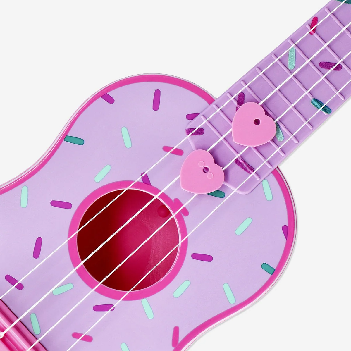 Ukulele with doughnut print - Image 3