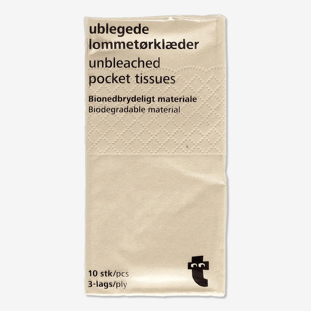 Unbleached paper tissues
