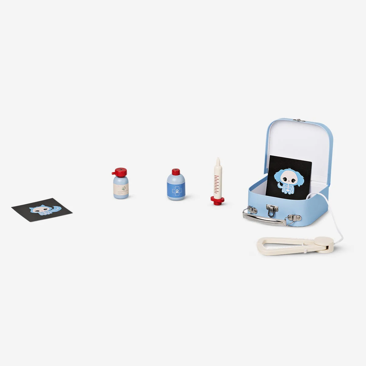Veterinarian wooden playset