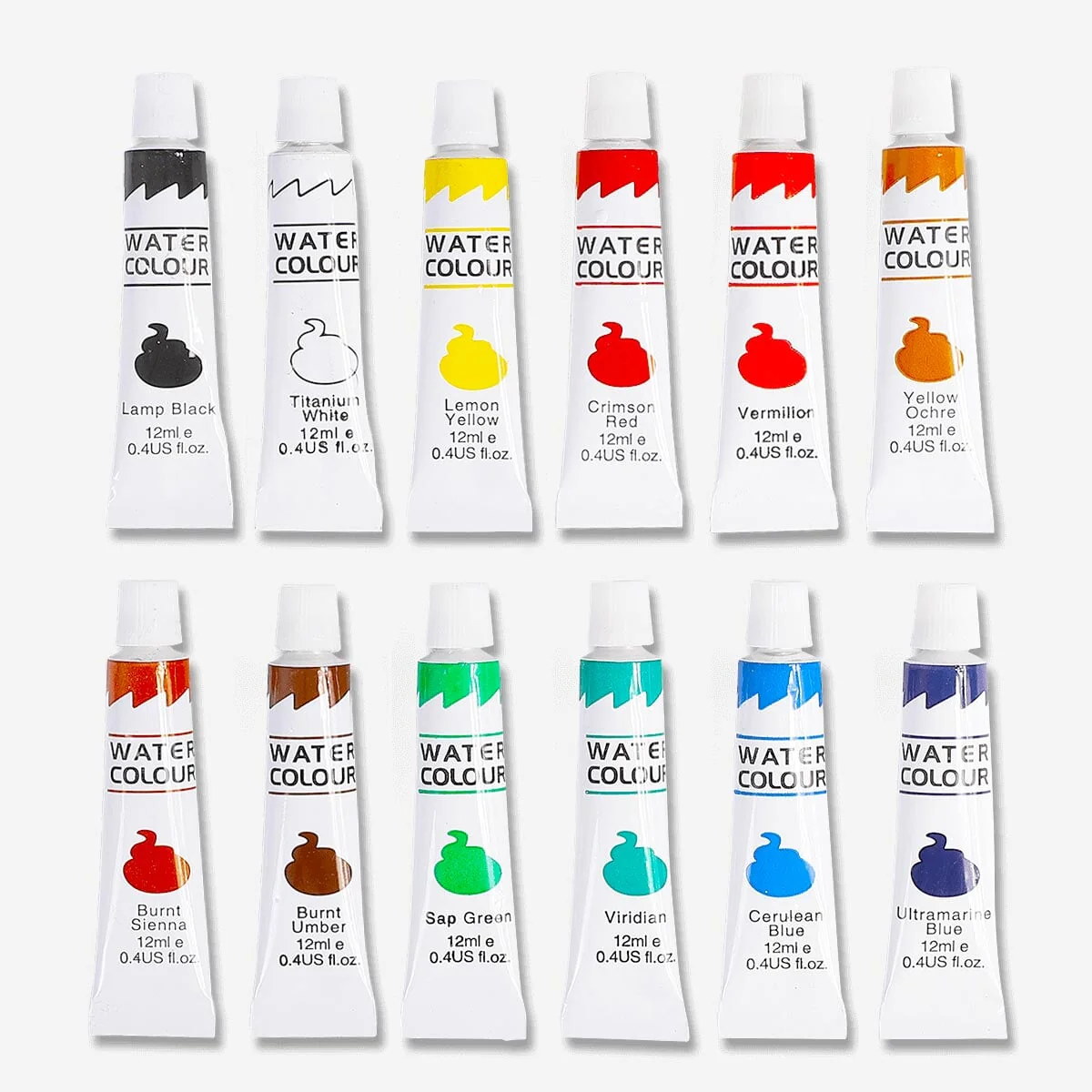 Watercolour Paints - 12 pcs - Image 2