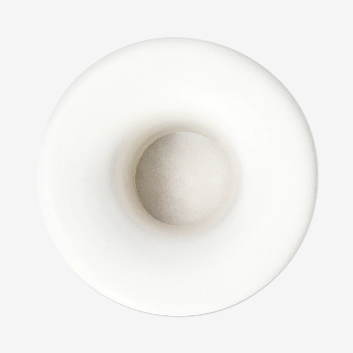 White toothbrush holder - 4 cm