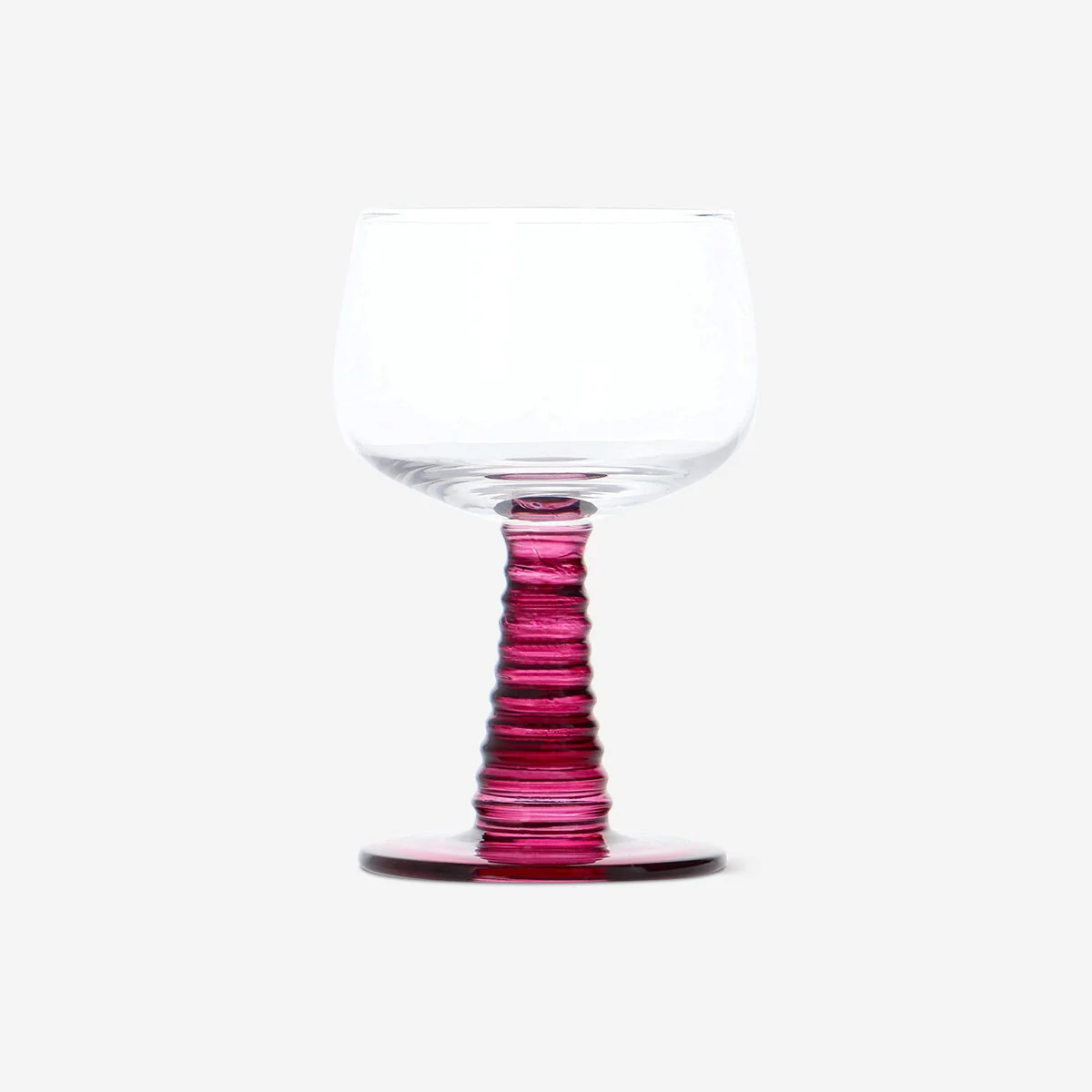 Wine glass with burgundy stem - 220 ml
