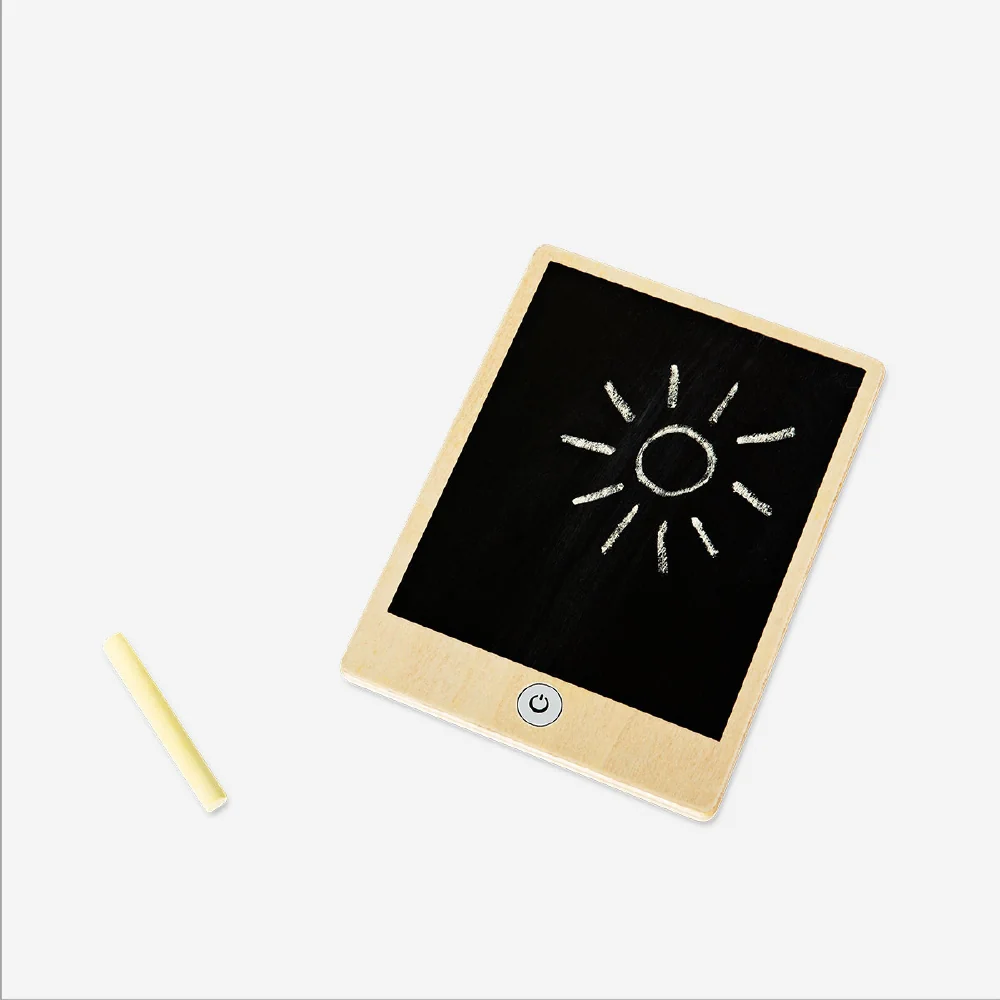 Wooden blackboard tablet with chalk - 3 pcs - Image 2