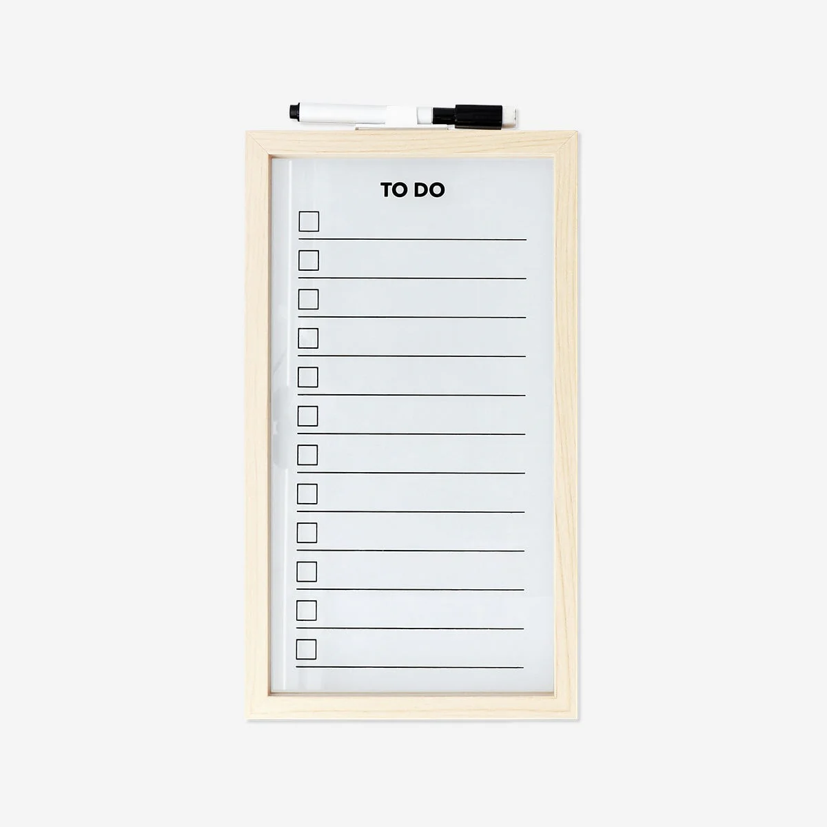 Wooden planner board with marker