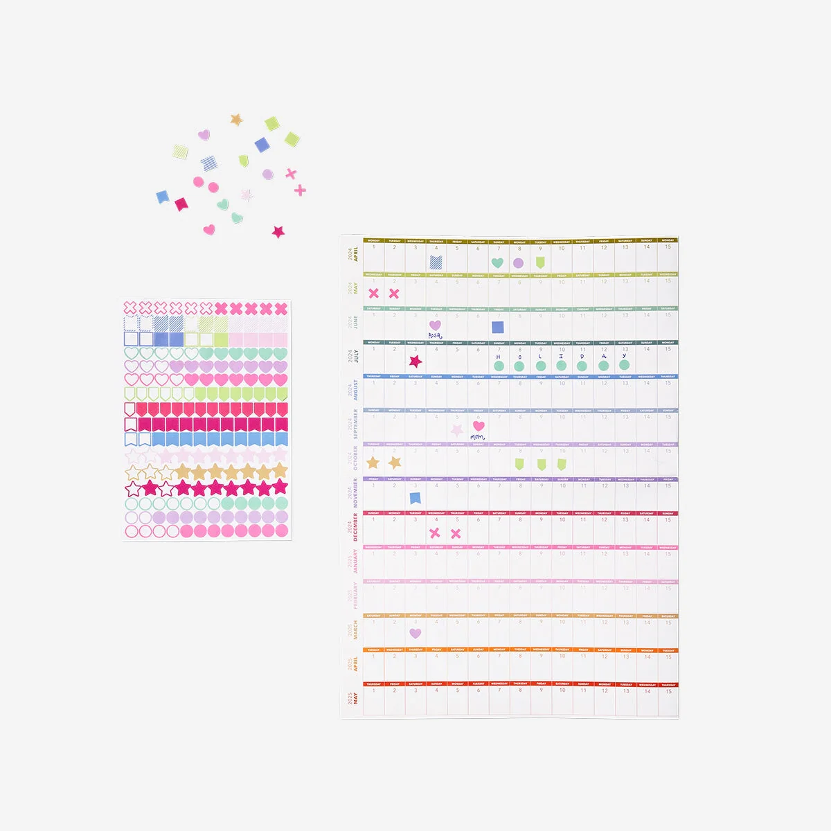 Yearly planner with stickers for hanging - Image 2