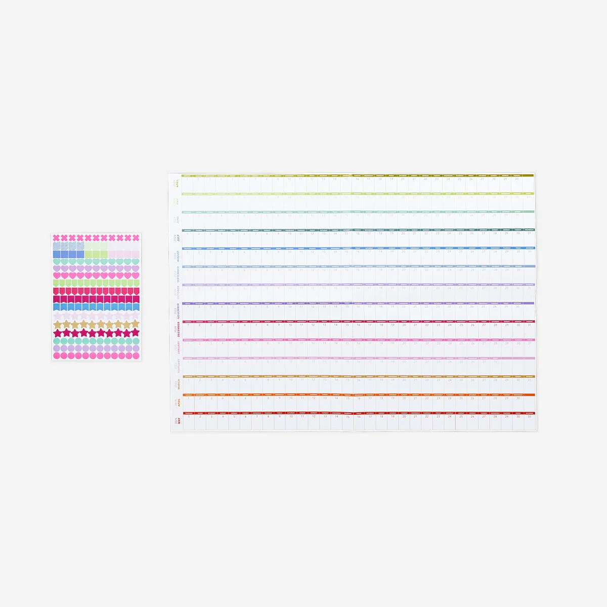 Yearly planner with stickers for hanging - Image 3