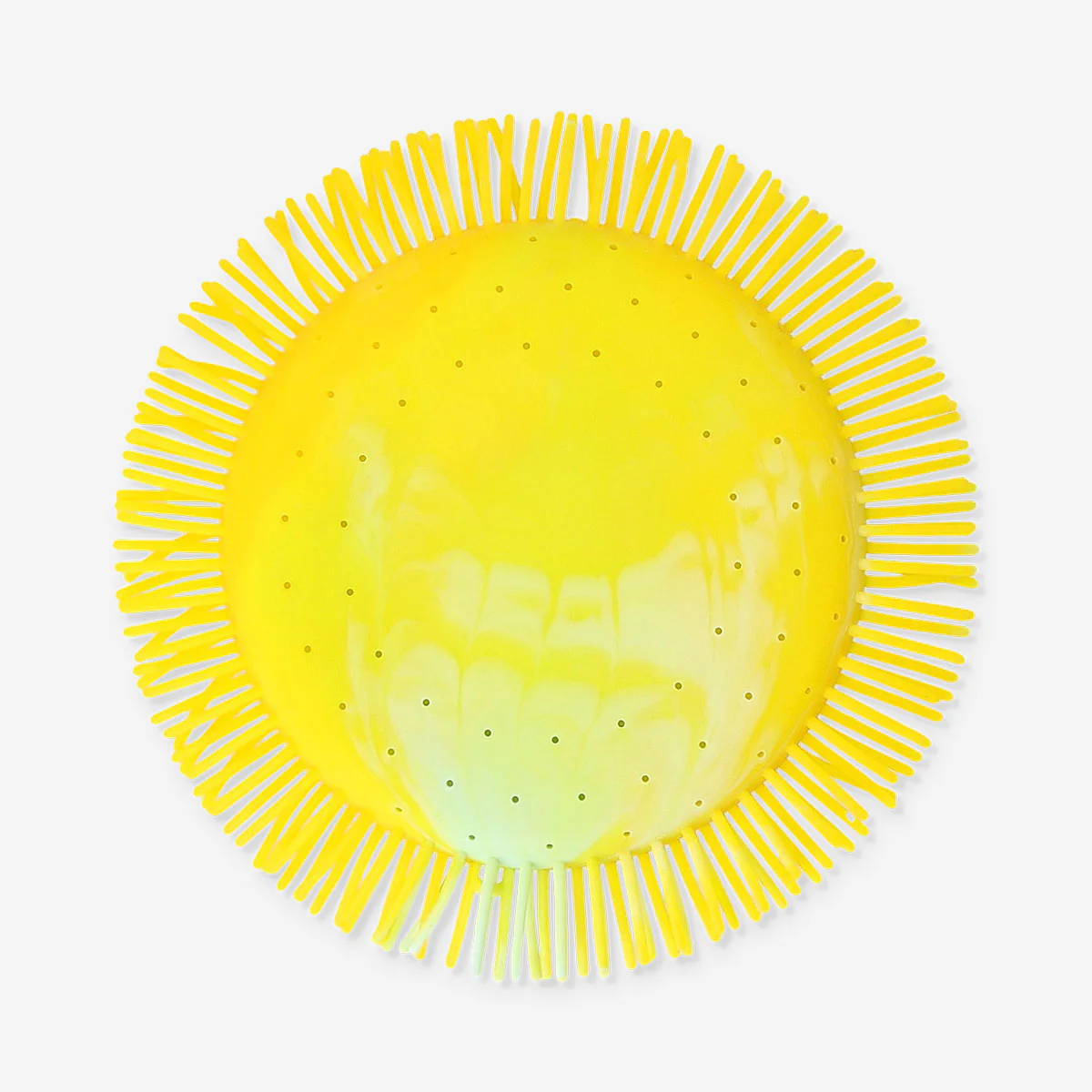 Yellow flying disc for water play